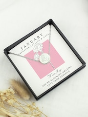 Personalised January Birth Flower Necklace and Box by PMC - Image 2 of 4