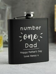 Personalised Number One Hip Flask by PMC - Image 1 of 5