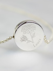 Personalised November Birth Flower Necklace and Box by PMC - Image 2 of 3