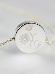 Personalised September Birth Flower Necklace and Box by PMC - Image 3 of 4