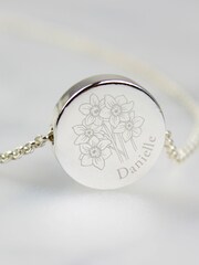 Personalised December Birth Flower Necklace and Box by PMC - Image 3 of 4