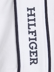 Tommy Hilfiger White Regular Fit Monotype 100% Cotton Polo Shirt - Image 6 of 6