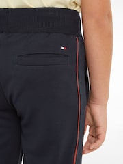 Tommy Hilfiger Blue Regular Fit Tape Sweatpants - Image 3 of 6