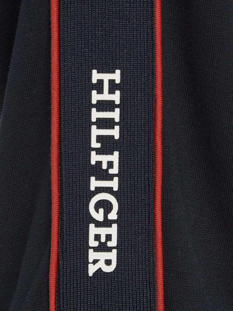 Tommy Hilfiger Blue Regular Fit Tape Sweatpants - Image 6 of 6