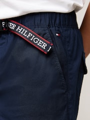 Синий - Зауженные шорты Tommy Hilfiger - Изображение 4 из 4