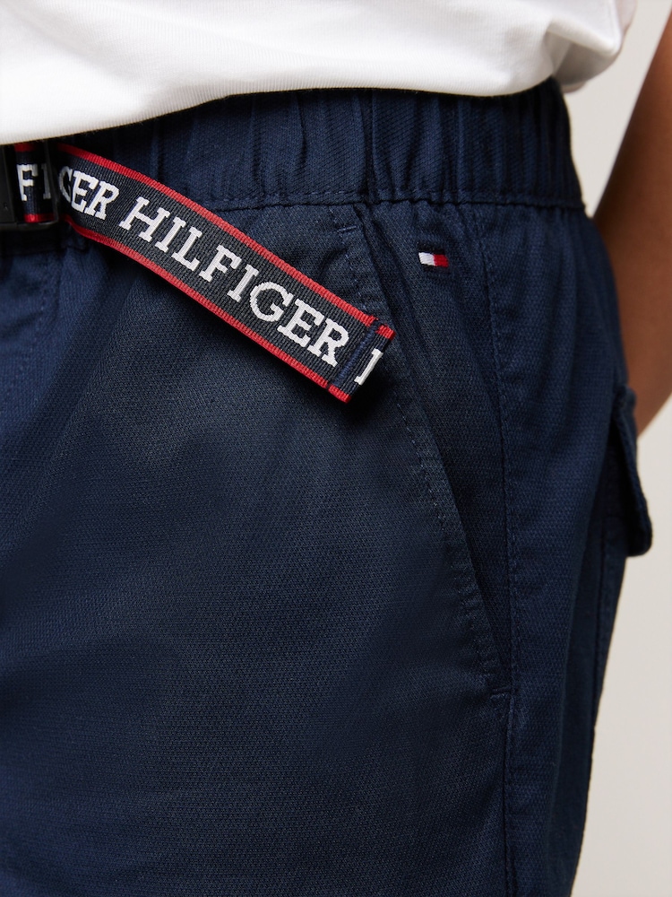 Синий - Зауженные шорты Tommy Hilfiger - Изображение 4 из 4 Синий - Зауженные шорты Tommy Hilfiger - Изображение 4 из 4