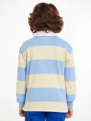 Tommy Hilfiger Yellow Colourblock Polo Sweatshirt - Image 2 of 6