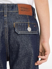 Tommy Hilfiger Black Skater Rinse Washed Cargo 100% Cotton Jeans - Image 3 of 6