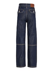 Tommy Hilfiger Black Skater Rinse Washed Cargo 100% Cotton Jeans - Image 5 of 6