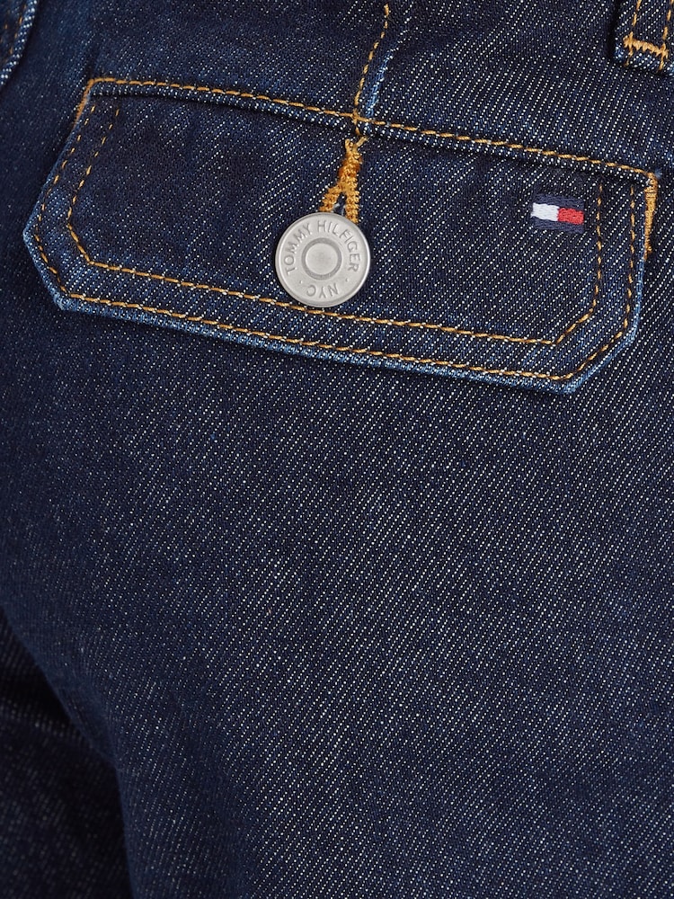 Tommy Hilfiger Black Skater Rinse Washed Cargo 100% Cotton Jeans - Image 6 of 6 Tommy Hilfiger Black Skater Rinse Washed Cargo 100% Cotton Jeans - Image 6 of 6