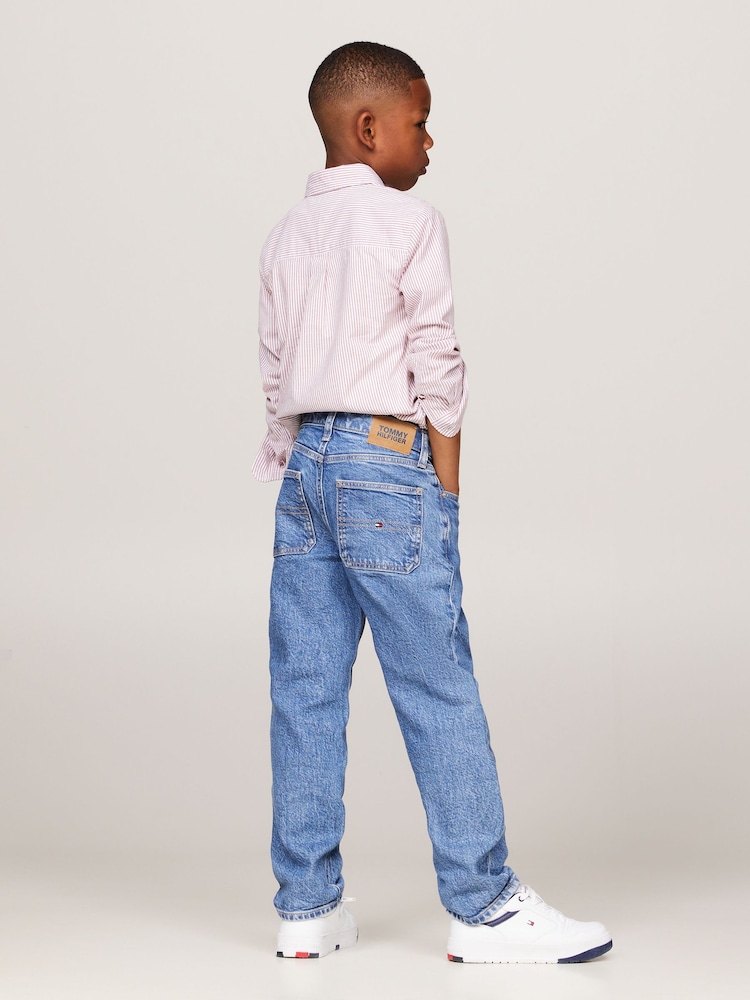 Tommy Hilfiger Blue Skater Mid Salt and Pepper Jeans - Image 2 of 4