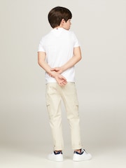 Tommy Hilfiger White Regular Fit Icon Print 100% Cotton T-Shirt - Image 2 of 4