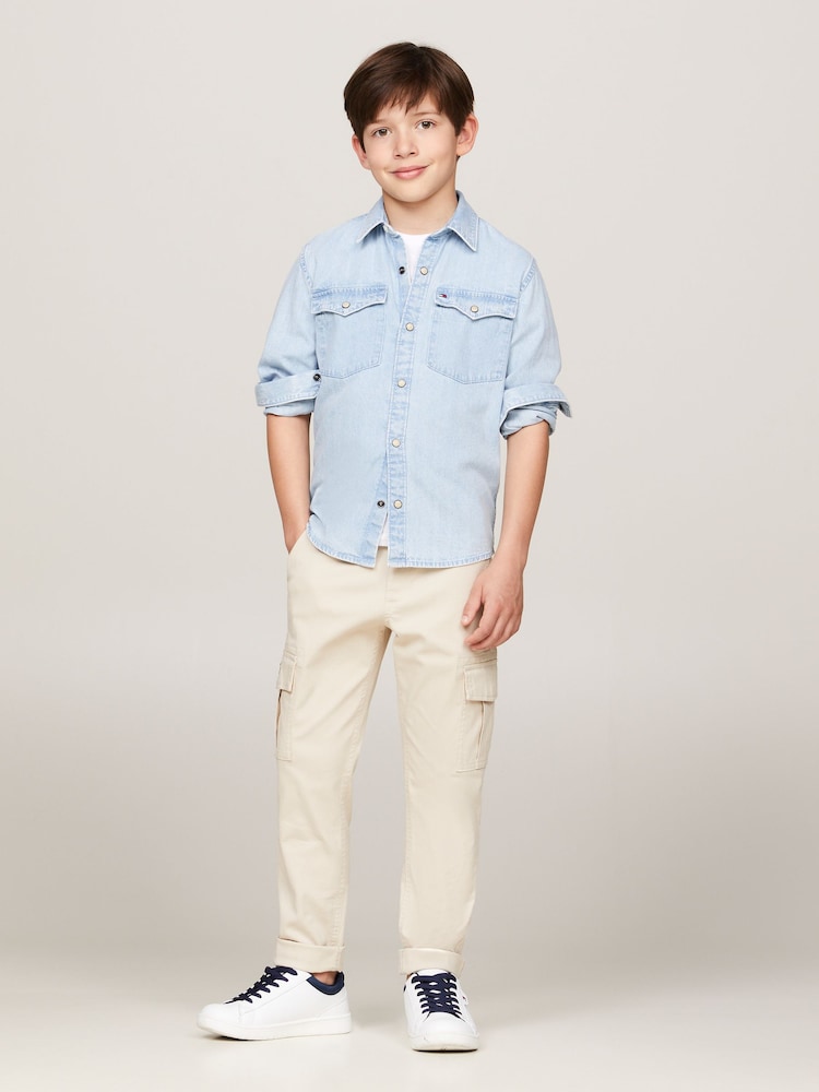 Tommy Hilfiger 100% Хлопковые джинсы рубашки - Изображение 1 из 4 Tommy Hilfiger 100% Хлопковые джинсы рубашки - Изображение 1 из 4