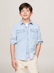 Tommy Hilfiger 100% Хлопковые джинсы рубашки - Изображение 3 из 4