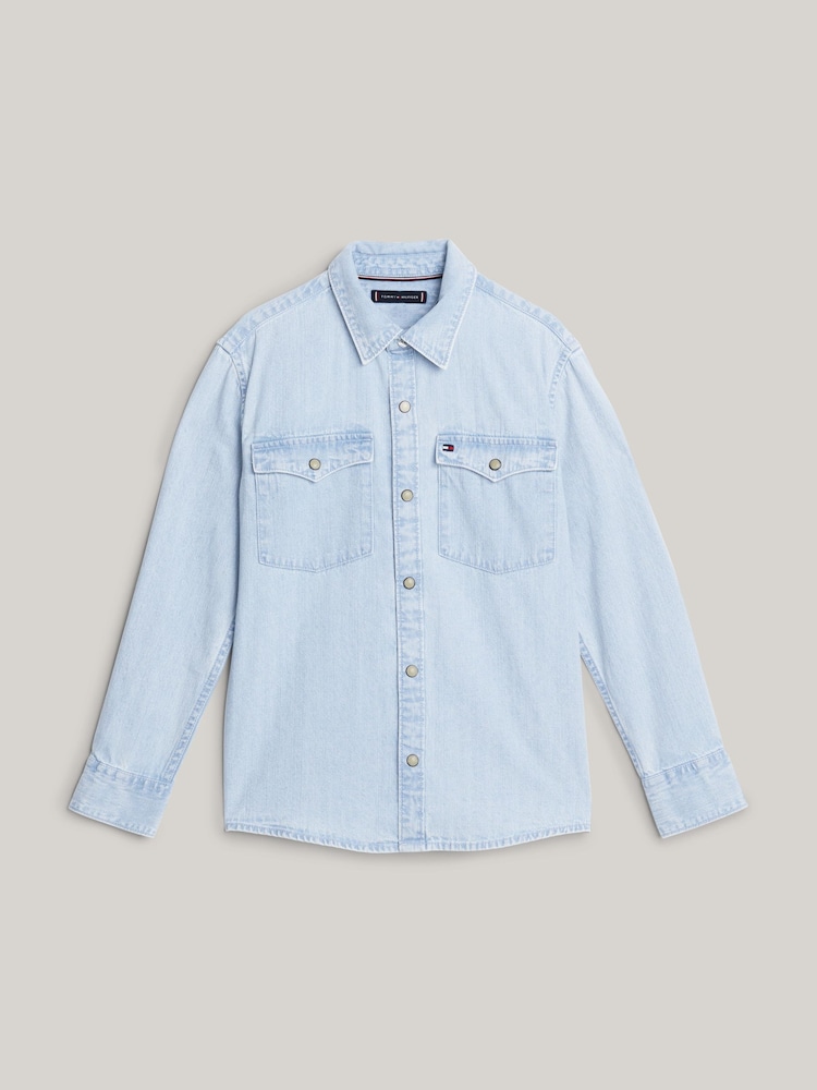 Tommy Hilfiger 100% Хлопковые джинсы рубашки - Изображение 4 из 4 Tommy Hilfiger 100% Хлопковые джинсы рубашки - Изображение 4 из 4
