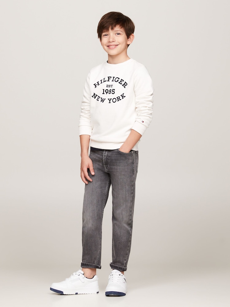 Tommy Hilfiger Grey Mid Archive Washed Jeans - Image 1 of 5 Tommy Hilfiger Grey Mid Archive Washed Jeans - Image 1 of 5