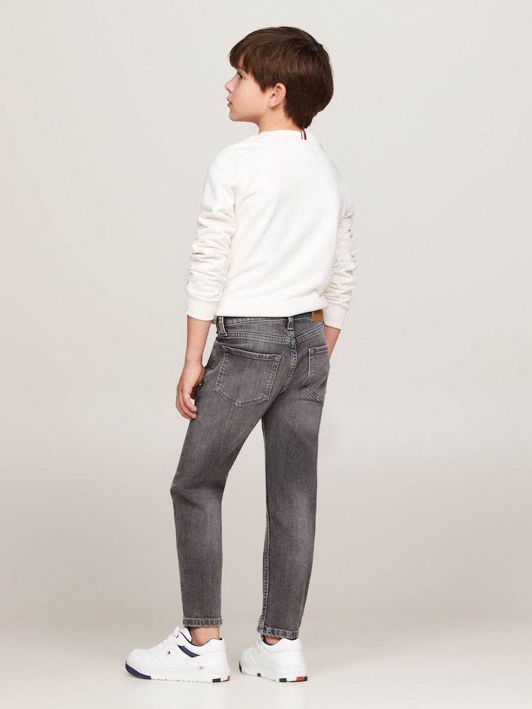 Tommy Hilfiger Grey Mid Archive Washed Jeans - Image 2 of 5 Tommy Hilfiger Grey Mid Archive Washed Jeans - Image 2 of 5