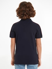 Tommy Hilfiger Blue Regular Fit Monotype 100% Cotton Polo Shirt - Image 2 of 6