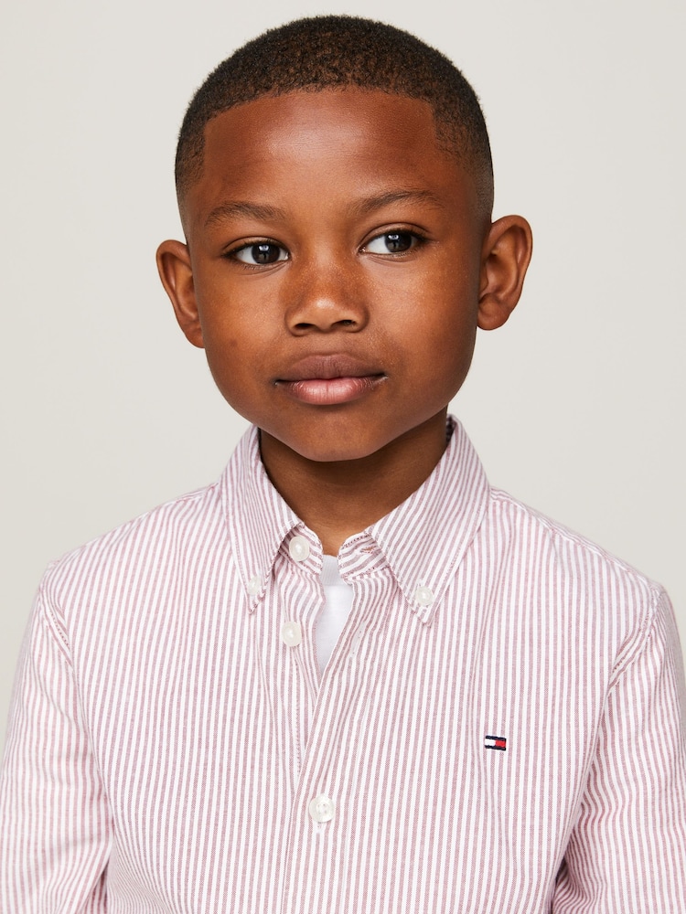 Tommy Hilfiger Red Flex Ithaca Long Sleeved Shirt - Image 1 of 4