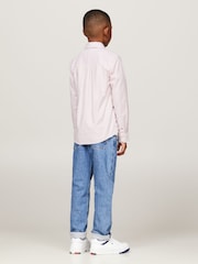 Tommy Hilfiger Red Flex Ithaca Long Sleeved Shirt - Image 3 of 4