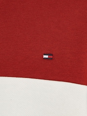 Tommy Hilfiger White Colourblock Fleece Hoodie - Image 5 of 5