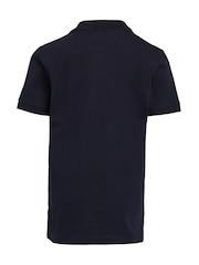 Tommy Hilfiger Blue Regular Fit Short Sleeved 100% Cotton Polo Shirt - Image 5 of 6