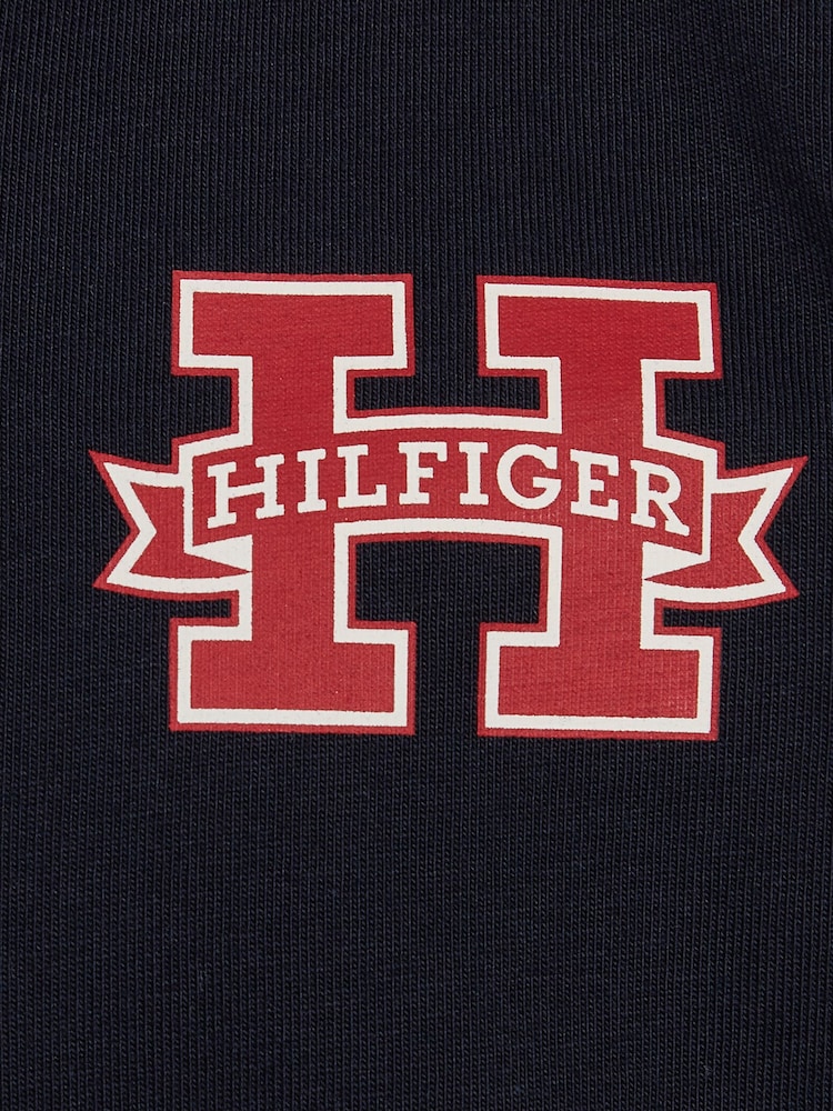 Tommy Hilfiger Blue Regular Fit Short Sleeved 100% Cotton Polo Shirt - Image 6 of 6 Tommy Hilfiger Blue Regular Fit Short Sleeved 100% Cotton Polo Shirt - Image 6 of 6