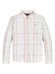 Tommy Hilfiger Red Regular Fit Checkered Shirt - Image 1 of 5