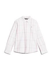 Tommy Hilfiger Red Regular Fit Checkered Shirt - Image 4 of 5