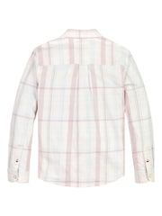 Tommy Hilfiger Red Regular Fit Checkered Shirt - Image 5 of 5