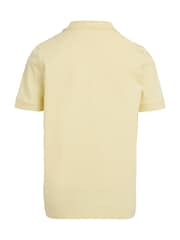 Tommy Hilfiger Yellow Regular Fit Short Sleeved 100% Cotton Polo Shirt - Image 5 of 6