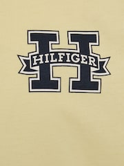 Tommy Hilfiger Yellow Regular Fit Short Sleeved 100% Cotton Polo Shirt - Image 6 of 6