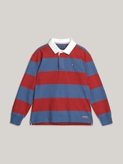 Tommy Hilfiger Blue Colourblock Polo Sweatshirt - Image 4 of 4