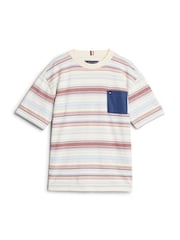 Tommy Hilfiger Red Utility Pocket 100% Cotton T-Shirt - Image 4 of 4