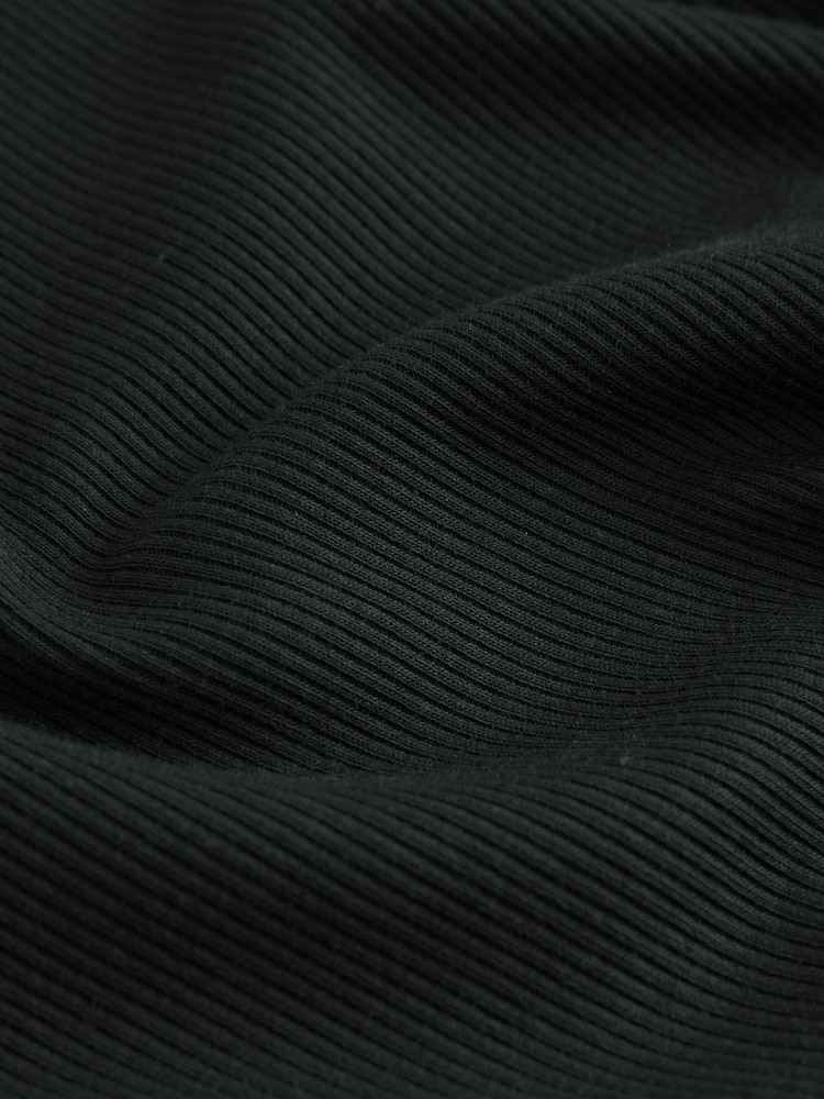 self. Black Fitted Rib T-Shirt - Image 8 of 8