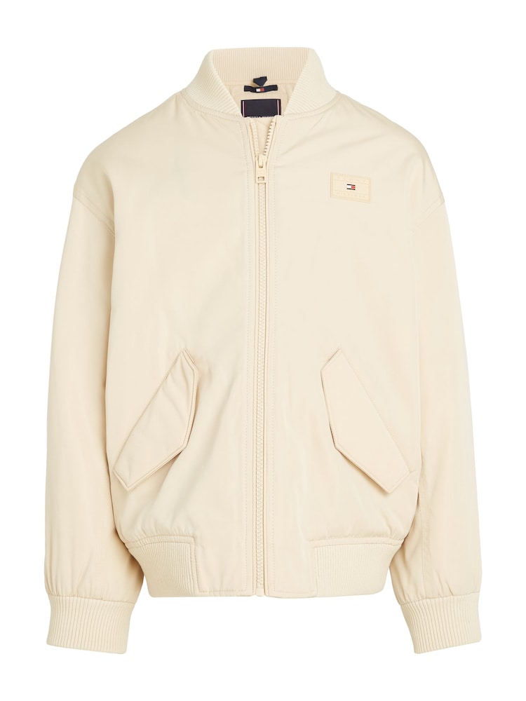 Tommy Hilfiger White Padded Bomber Jacket - Image 5 of 5