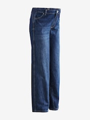 Dark Blue Maternity Wide Leg 100% Cotton Jeans - Image 7 of 9
