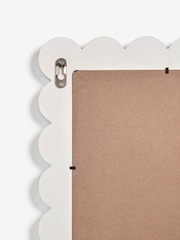 White Scallop Edged Wall Mirror - Image 4 of 5