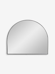 Black Wide Arch Over Mantle Wall Mirror - Image 3 of 5
