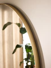 Gold Round 90cm Wall Mirror - Image 3 of 5