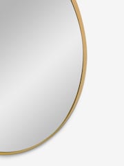 Gold Round 90cm Wall Mirror - Image 4 of 5