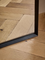 Black Extra Large Metal Arch Full Length Leaner Mirror - Image 3 of 6