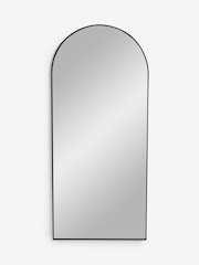 Black Extra Large Metal Arch Full Length Leaner Mirror - Image 4 of 6