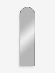 Black Slimline Arch Full Length Wall Mirror - Image 5 of 5