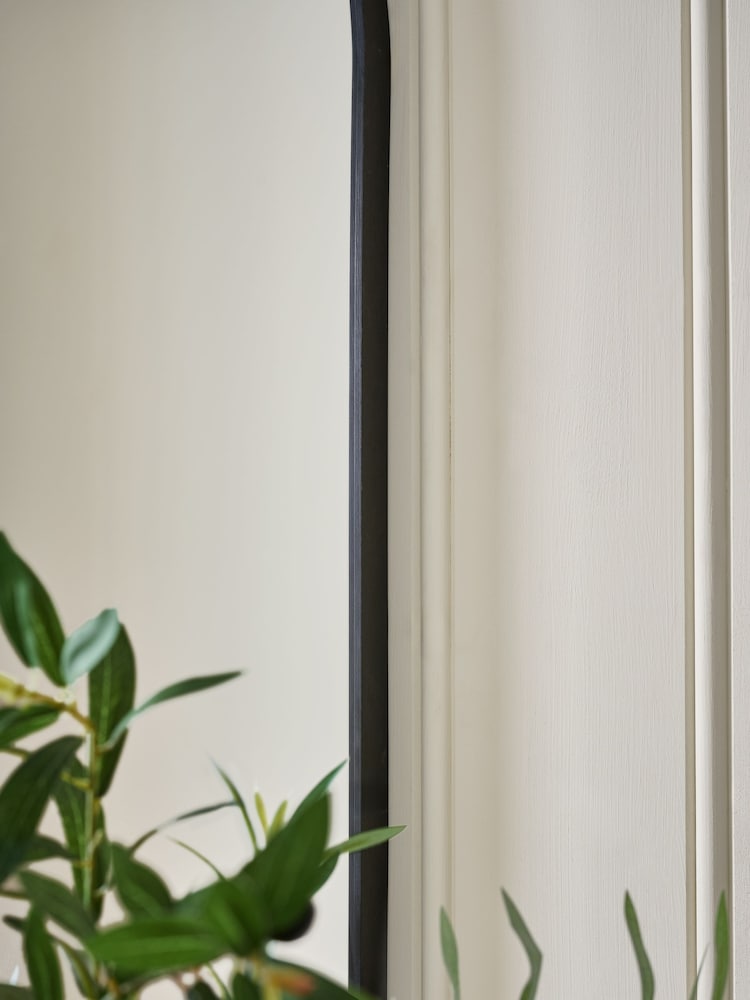 Black Wide Pill Full Length Wall Mirror - Image 2 of 5