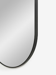 Black Wide Pill Full Length Wall Mirror - Image 4 of 5