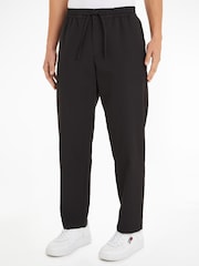 Tommy Jeans Black Windpant Technical Cotton Trousers - Image 1 of 6