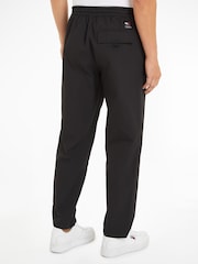 Tommy Jeans Black Windpant Technical Cotton Trousers - Image 2 of 6