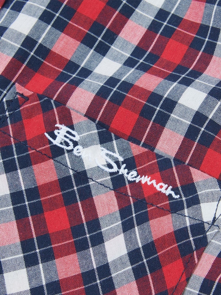 Повседневная рубашка для мальчиков в клетку Ben Sherman - Изображение 4 из 4