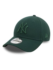 New Era Green Mens New York Yankees League Essential 9FORTY 100% Cotton Cap - Image 4 of 5